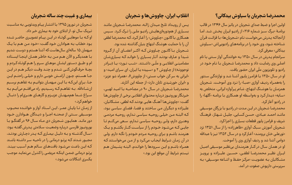 paragraph فونت آهنگ