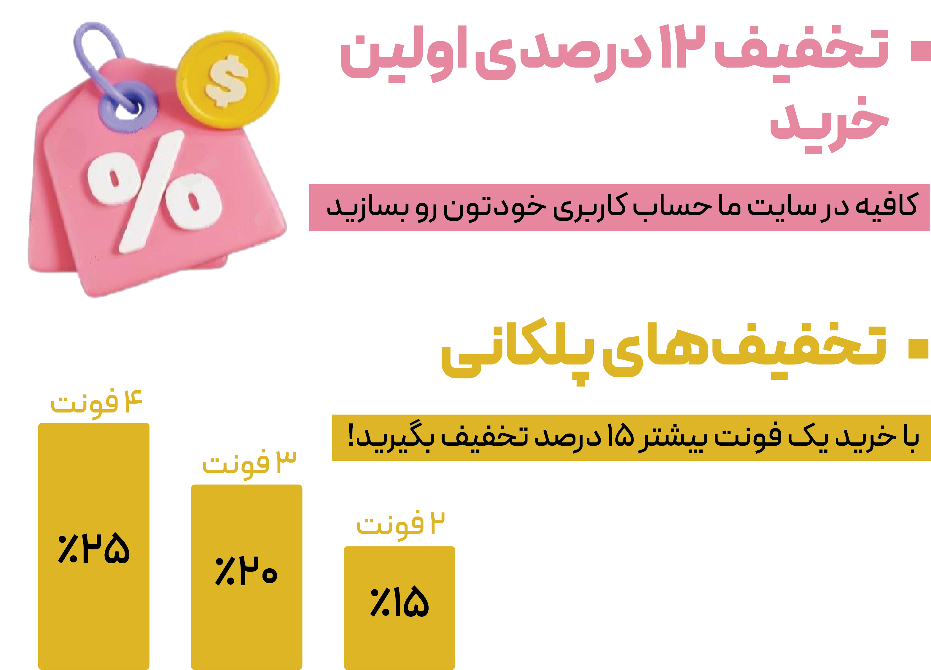discountsite کد های تخفیف سایت فونت زیبا