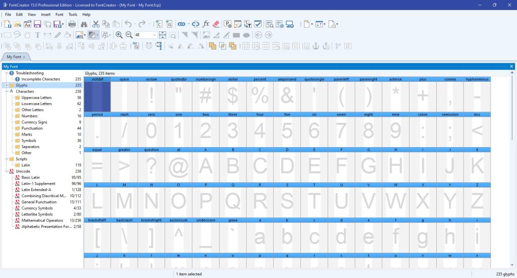 fontcreator1 ساخت فونت font creator
