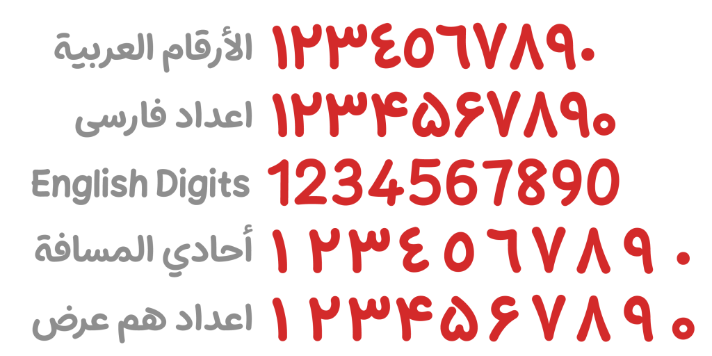 digits2Vd0vu5 فونت پفک